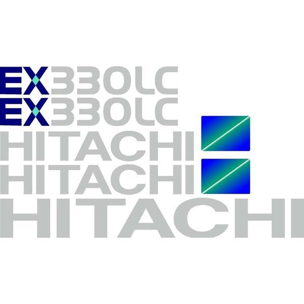 Hitachi EX330LC Excavator Decal Set, Aftermarket, Mfr#: HTEX330LC-5DECALSET